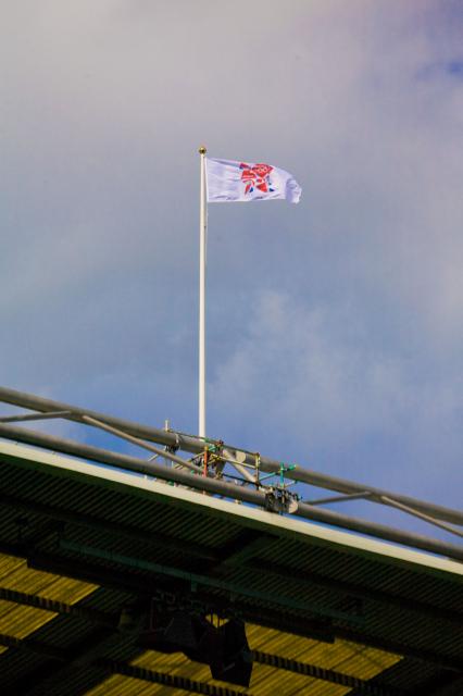 Unofficial England Rugby Union - Twickenham raises Olympic Flag